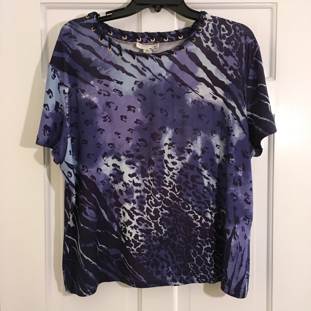 St. John Sport Animal Print T-shirt